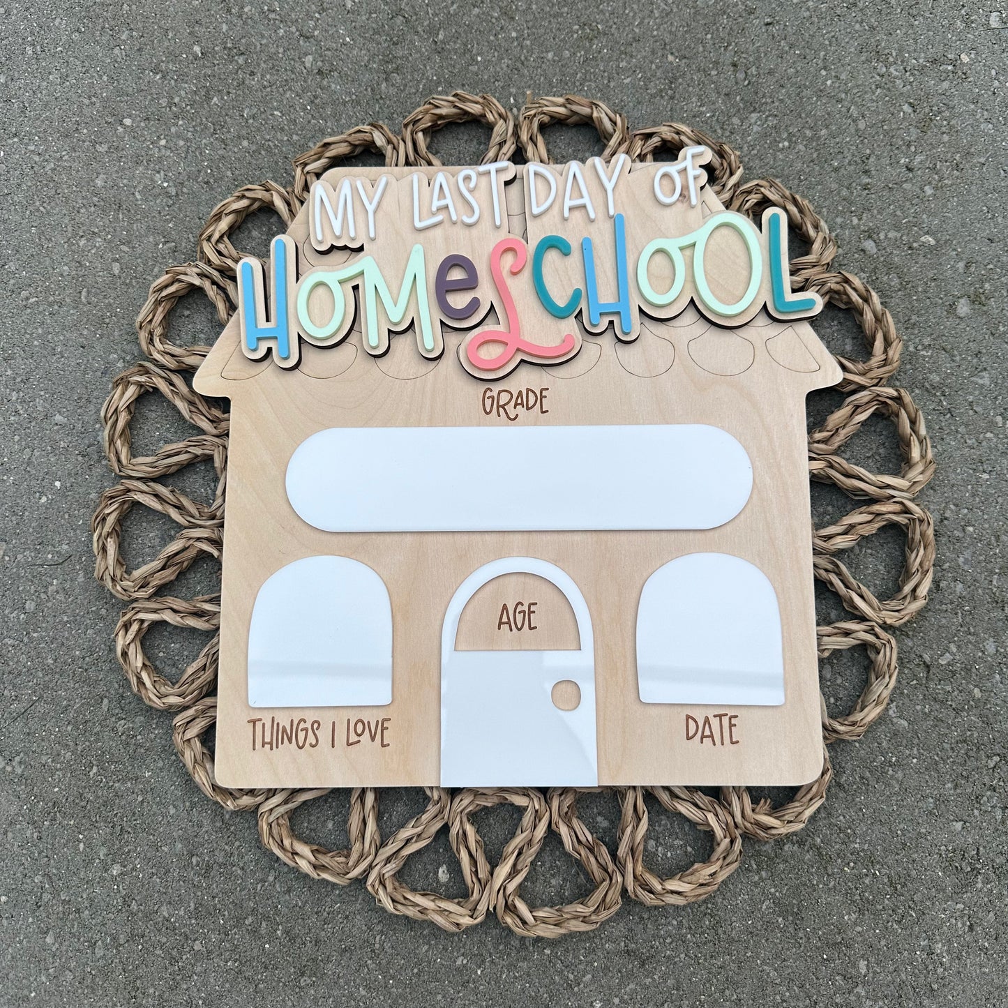 First/Last Day of Homeschool Sign