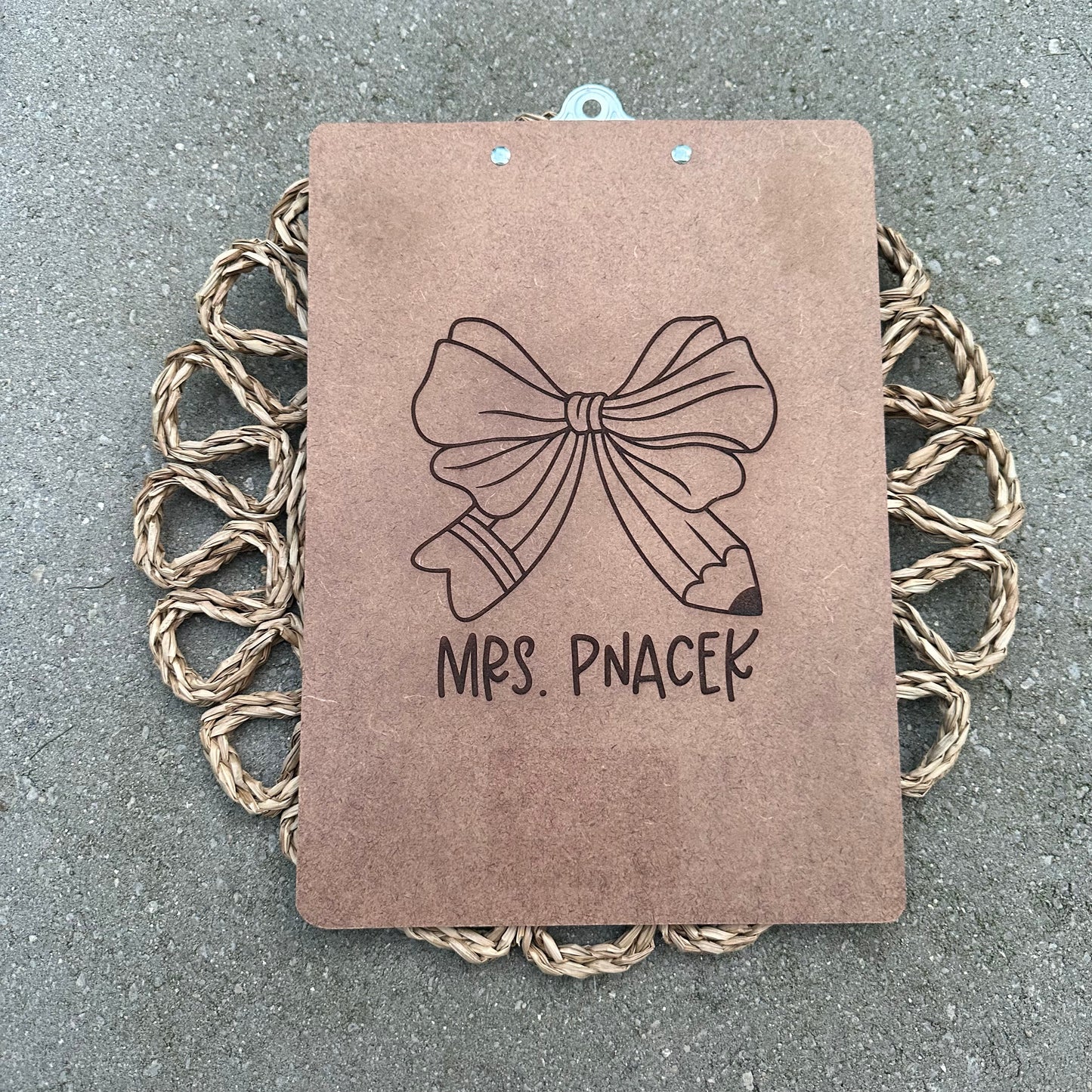 Engraved Clipboard