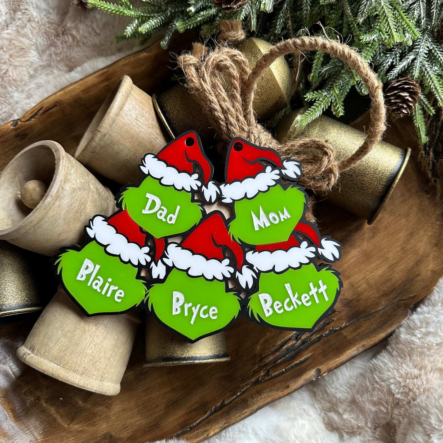 Grinch Family Ornament