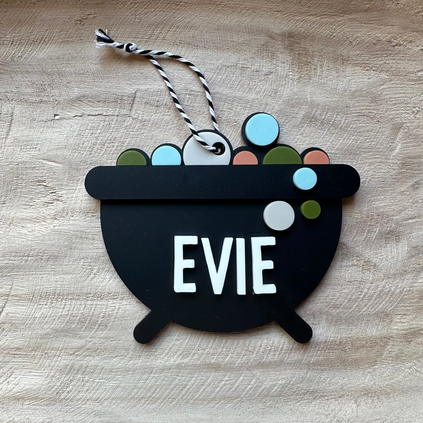 Halloween Cauldron Tags