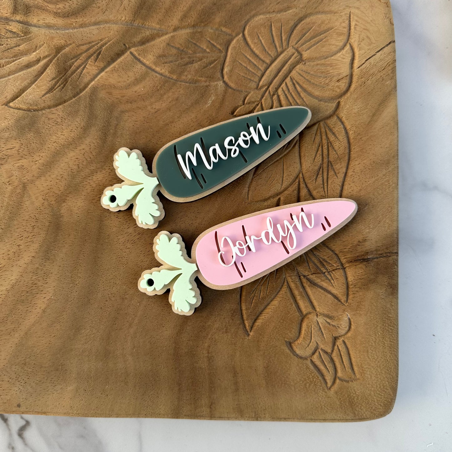 Carrot Easter Basket Tag