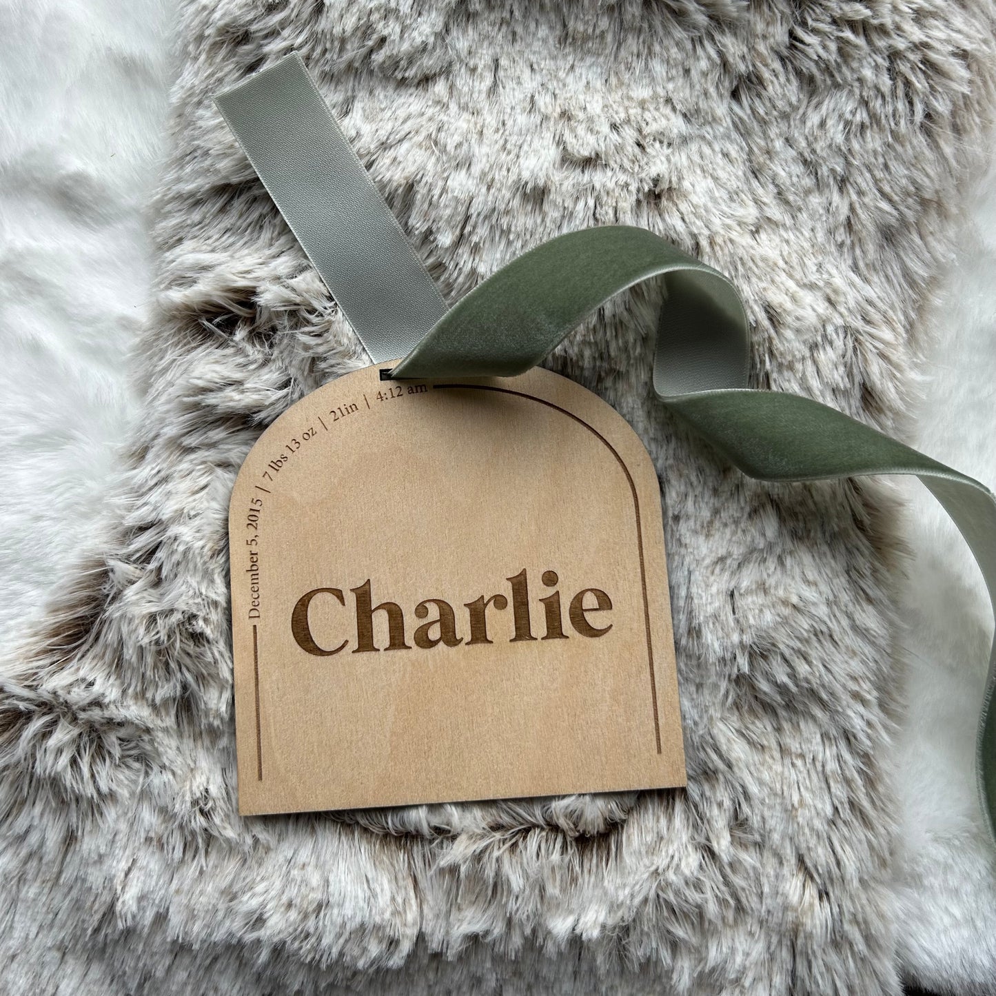 Baby's First Christmas Ornament / Tag