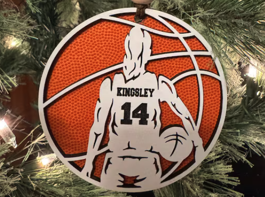 Football and Basketball Personalized Ornament