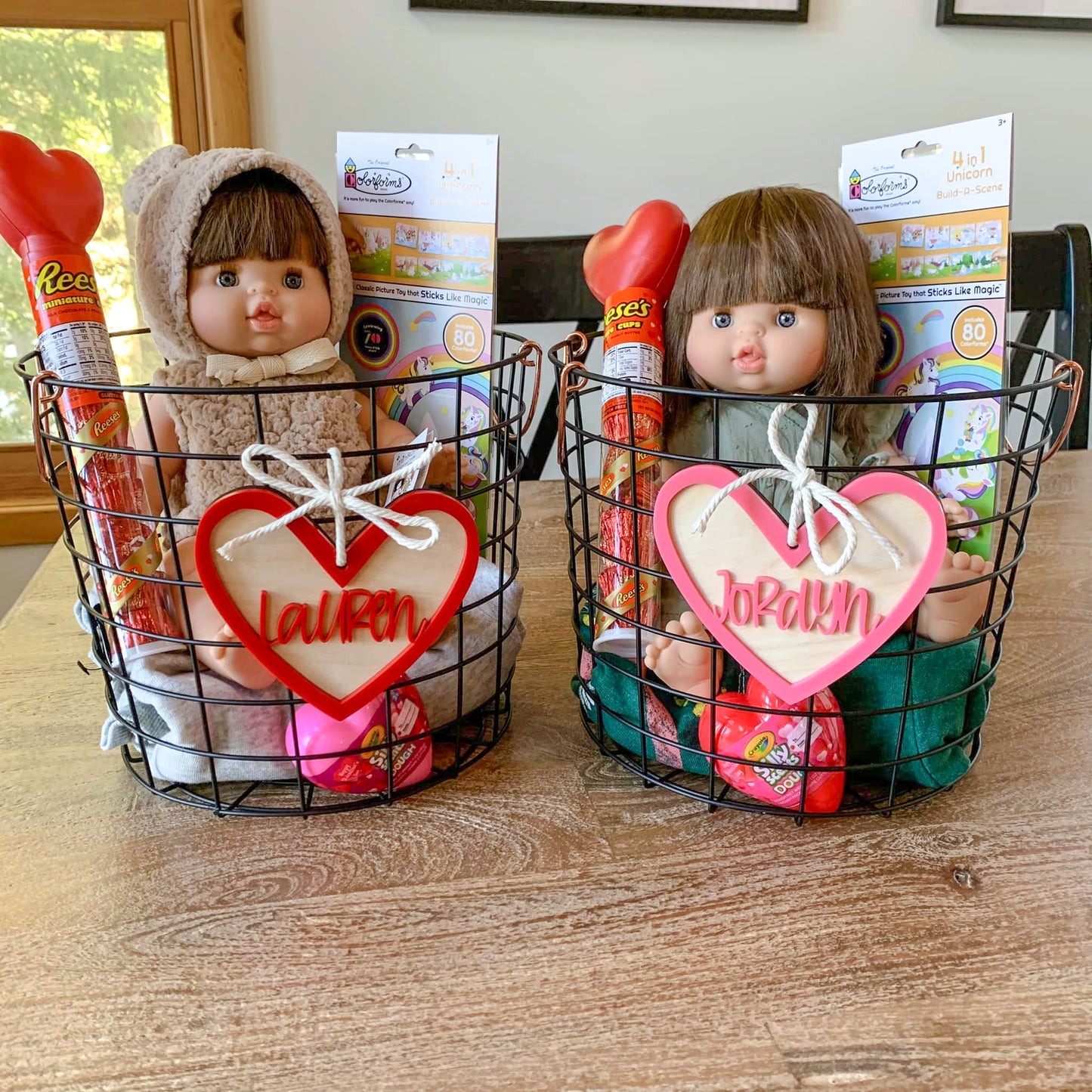 Heart Basket Tags