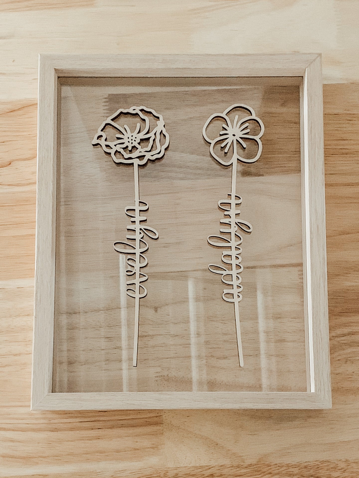 Personalized Birth Month Flower Art