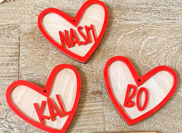 Heart Basket Tags