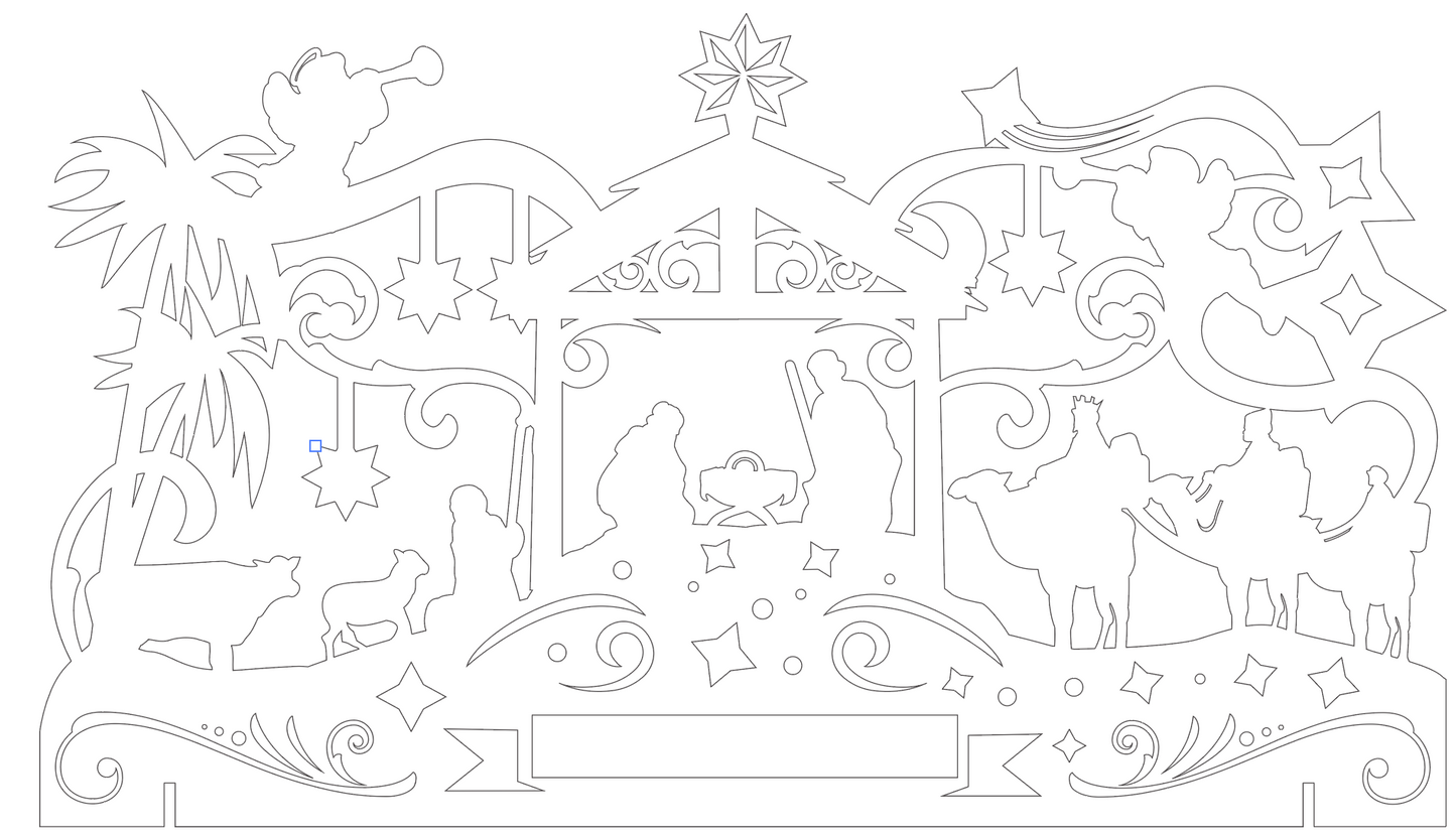 Santa/Nativity Frame Set