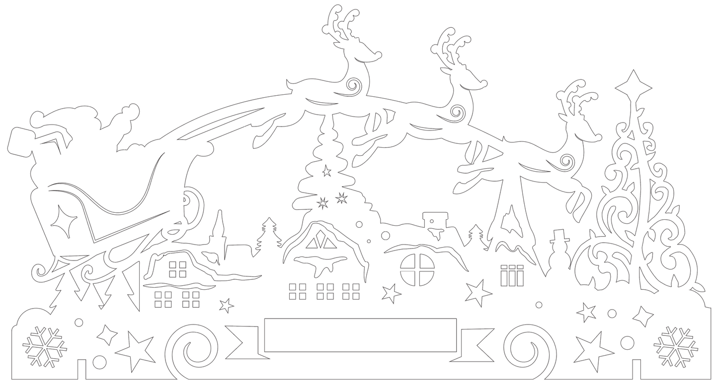 Santa/Nativity Frame Set