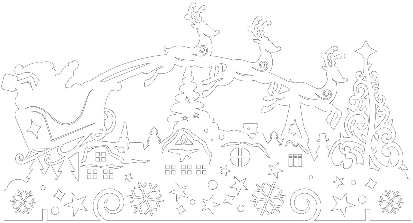 Santa/Nativity Frame Set