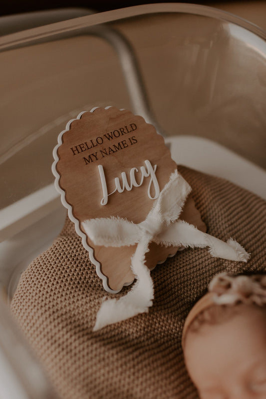 Scallop Baby Name Announcement