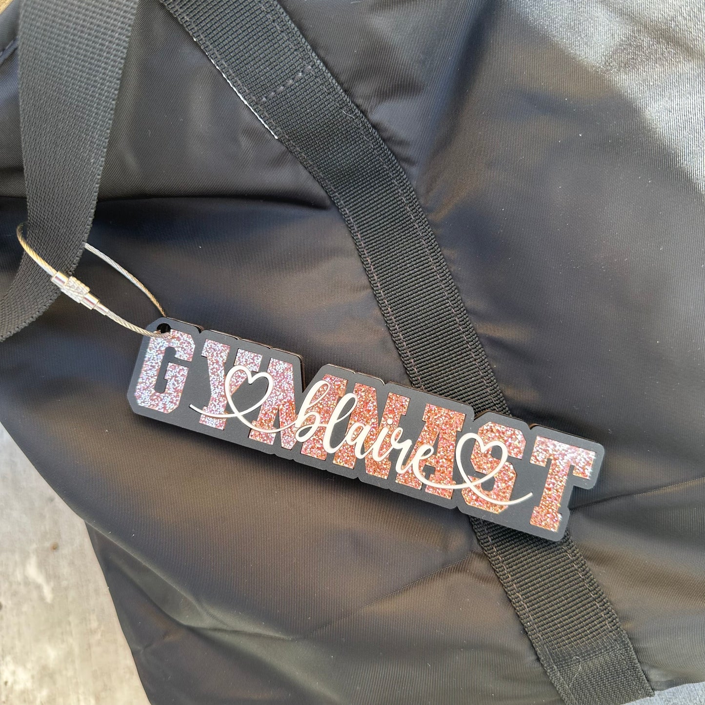 Word Sports Bag Tag
