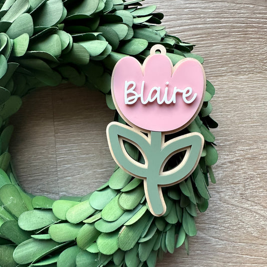 Tulip Easter Tag