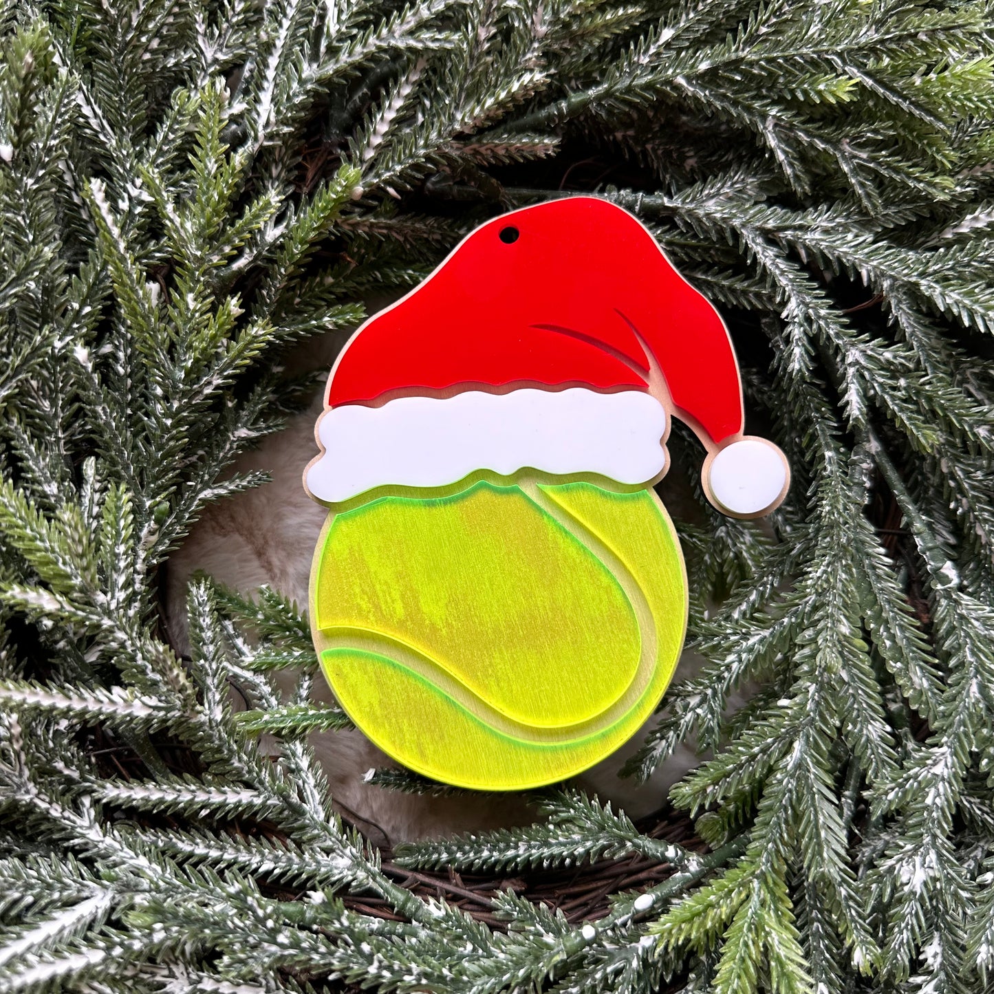 Sports Santa Hat Ornament - Personalized