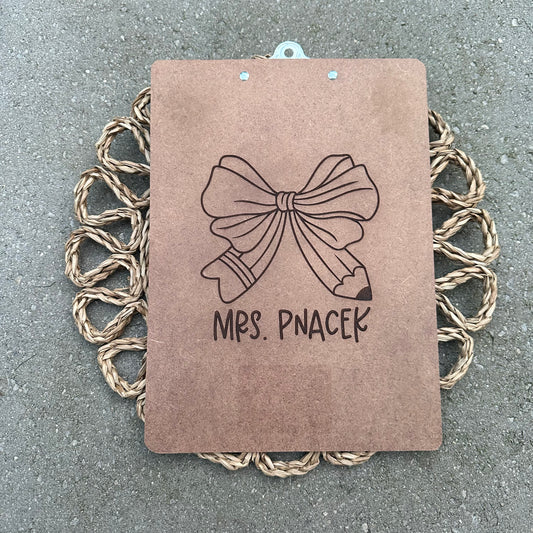 Engraved Clipboard