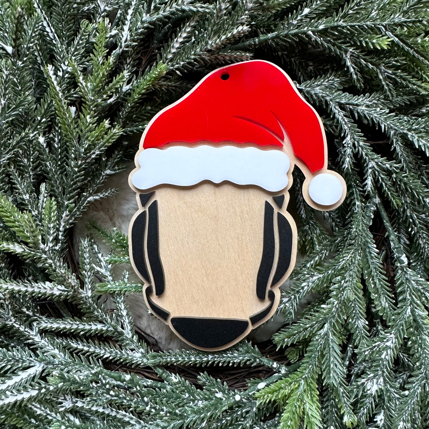 Sports Santa Hat Ornament - Personalized
