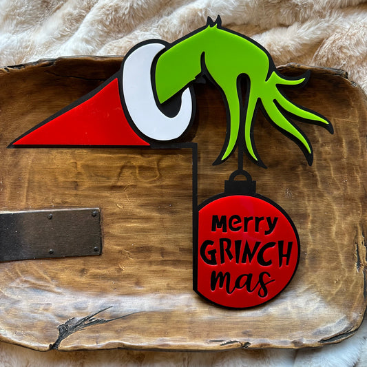 Grinch Door Corner - Acrylic