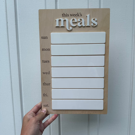 This Week's Meals - Fridge Magnet