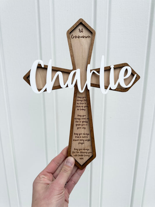 Personalized Communion Cross
