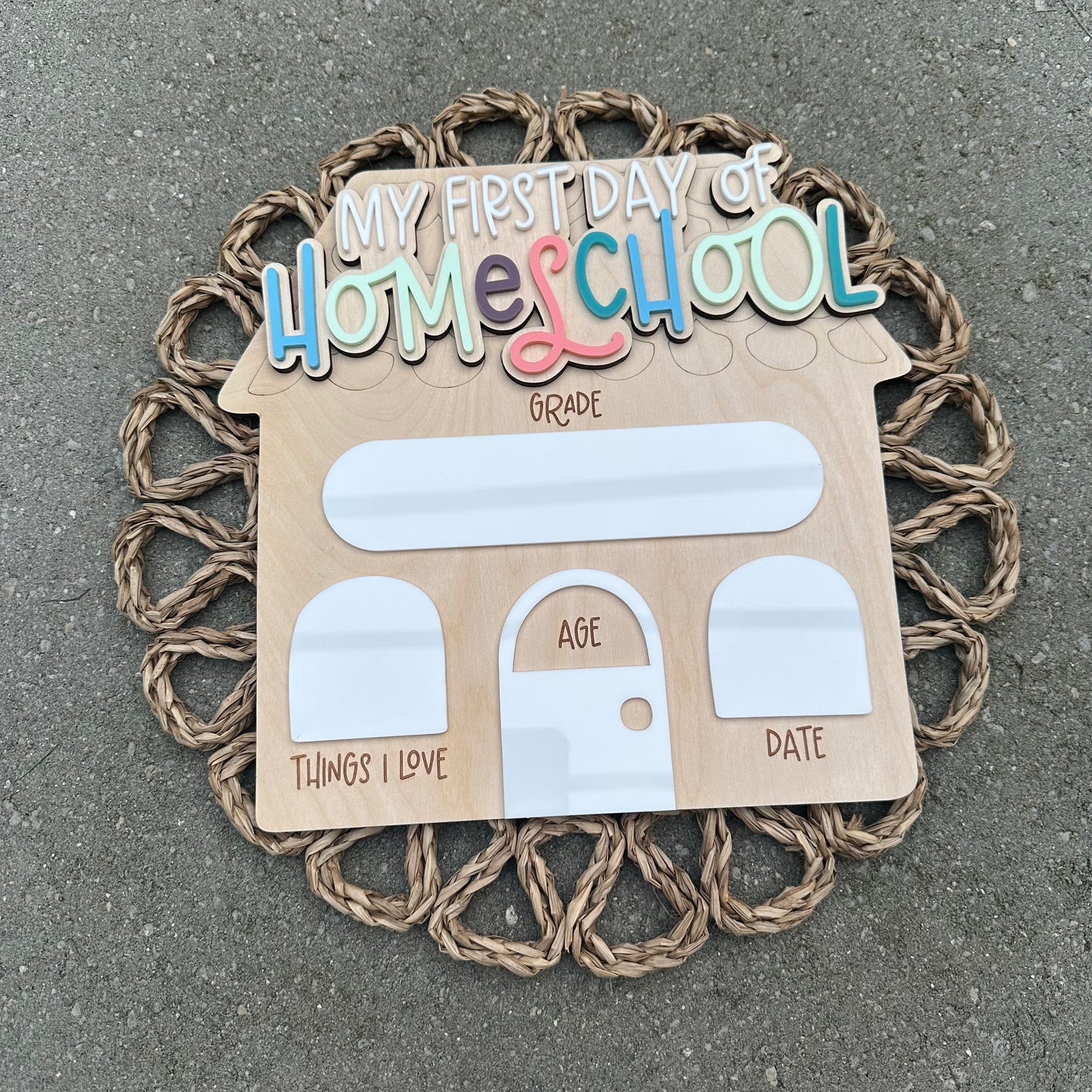 First/Last Day of Homeschool Sign