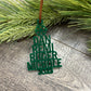 Family Christmas Name Tree Ornament