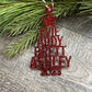 Family Christmas Name Tree Ornament