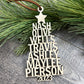 Family Christmas Name Tree Ornament