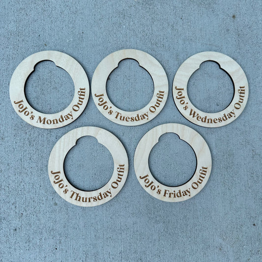 Days of the Week Hanger Tags