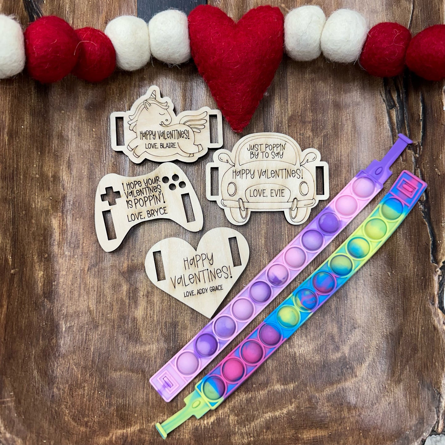Pop It Bracelet Valentines