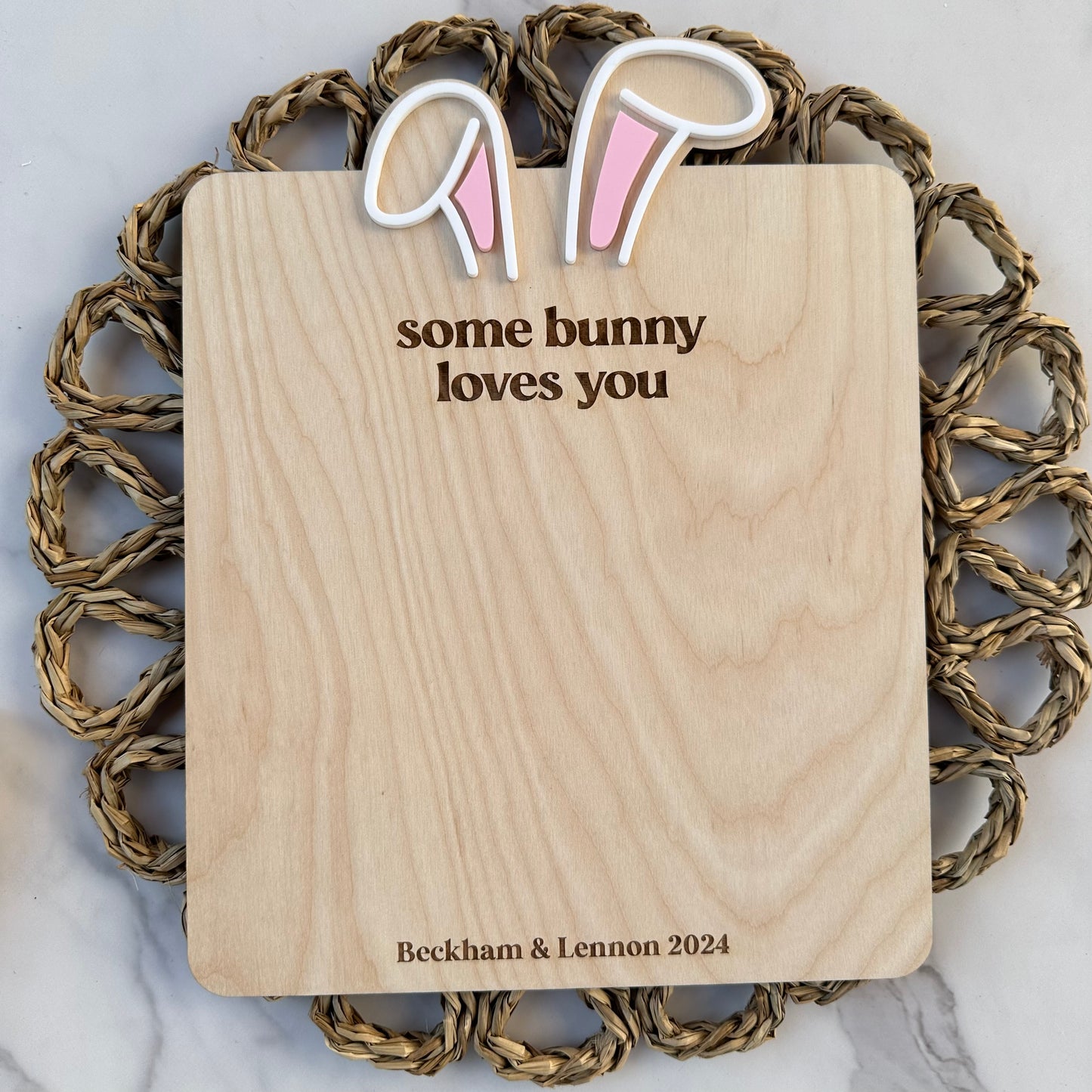 Some Bunny Loves You Footprint Sign