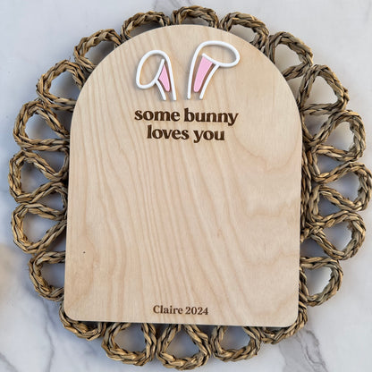 Some Bunny Loves You Footprint Sign