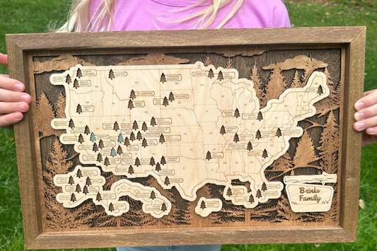 National Parks Travel Map