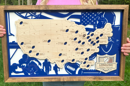 Football Fields Travel Map