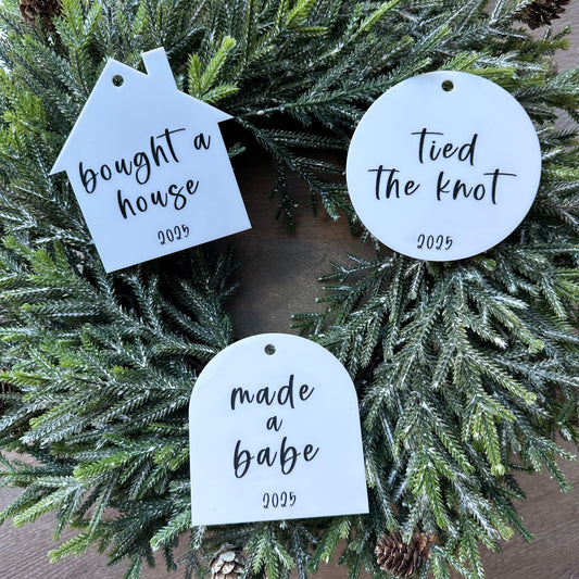 Black & White Ornament