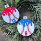 Baseball Drip Ornament