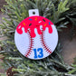 Baseball Drip Ornament