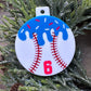Baseball Drip Ornament