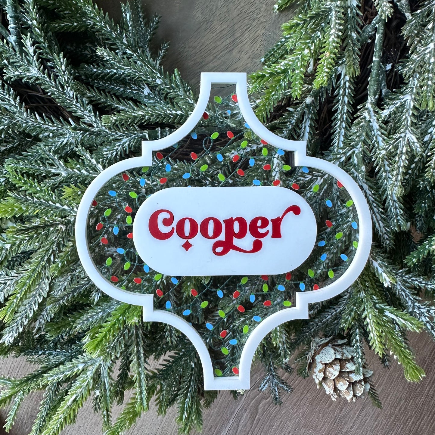 Initial/Name Personalized Acrylic Ornament
