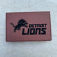 Personalized Football Leather Flask Set