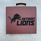 Personalized Football Leather Poker Set