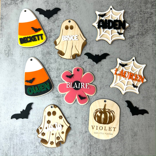 Trick or Treat Bag or Basket Tags