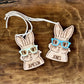 Easter Bunny Basket Tag with Glasses