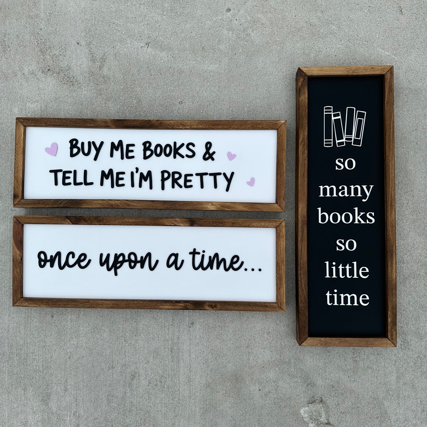 Large Bookish Signs