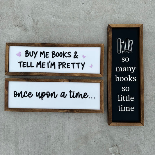 Large Bookish Signs