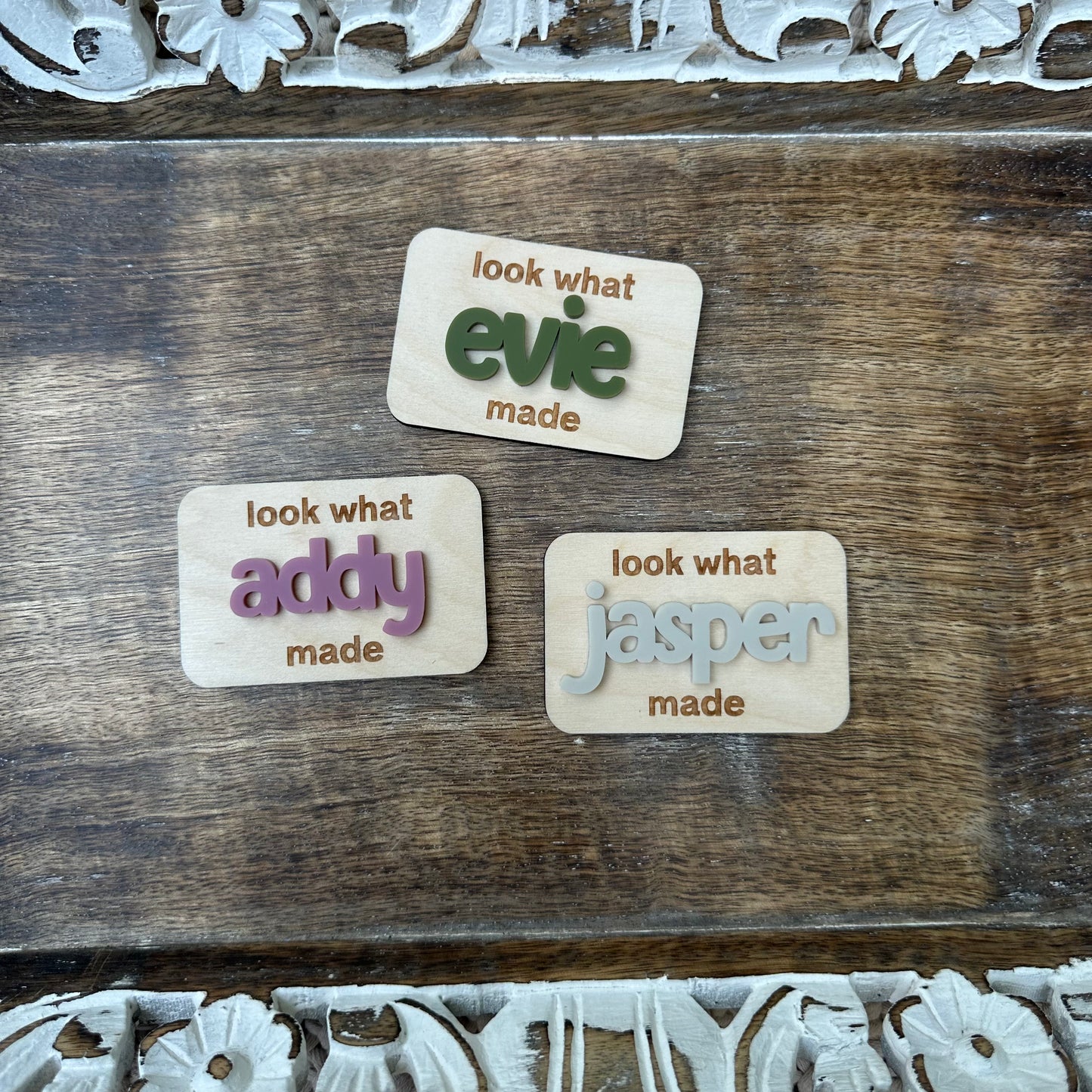 Look What I Made Magnet with Acrylic