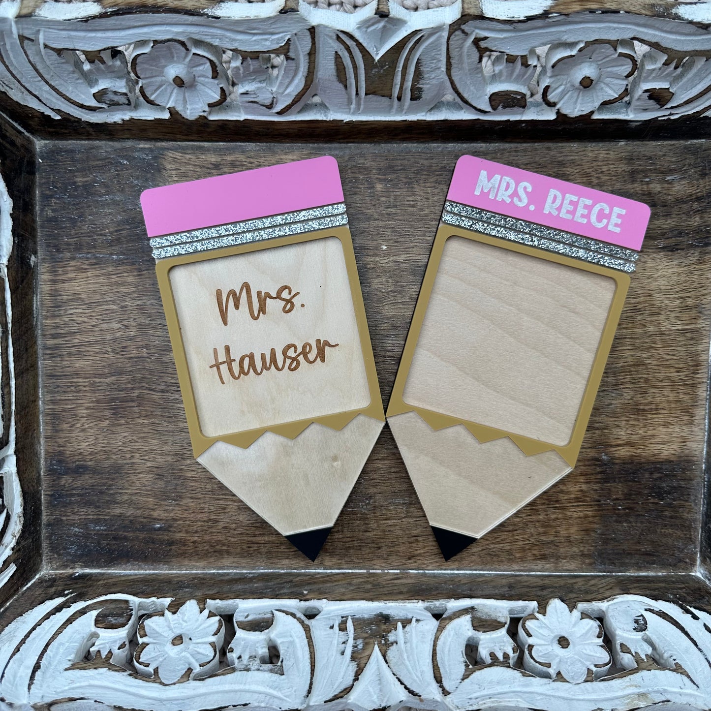 Large Pencil Sticky Note Pad Holders