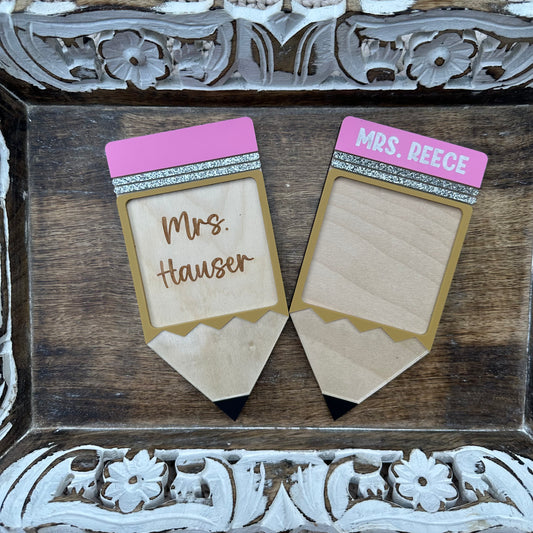 Large Pencil Sticky Note Pad Holders