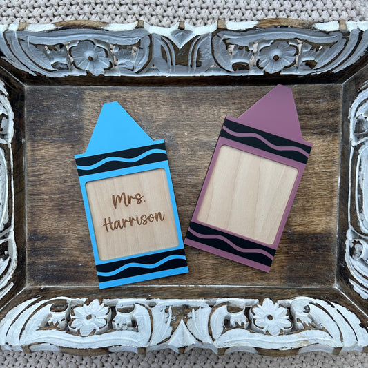 Large Crayon Sticky Note Pad Holders