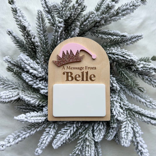 A Message from Your Elf - Dry Erase - Magnet