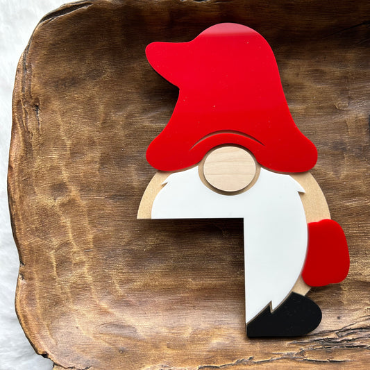 Santa Gnome Door Corner - Acrylic