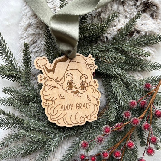 Vintage Santa Tag / Stocking Tag